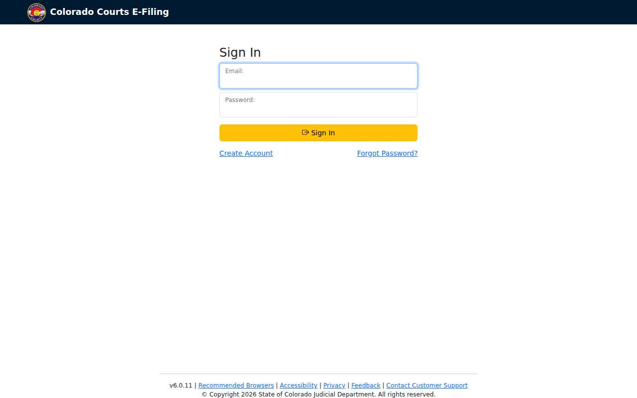 Conejos County case lookup Colorado Courts E-Filing system