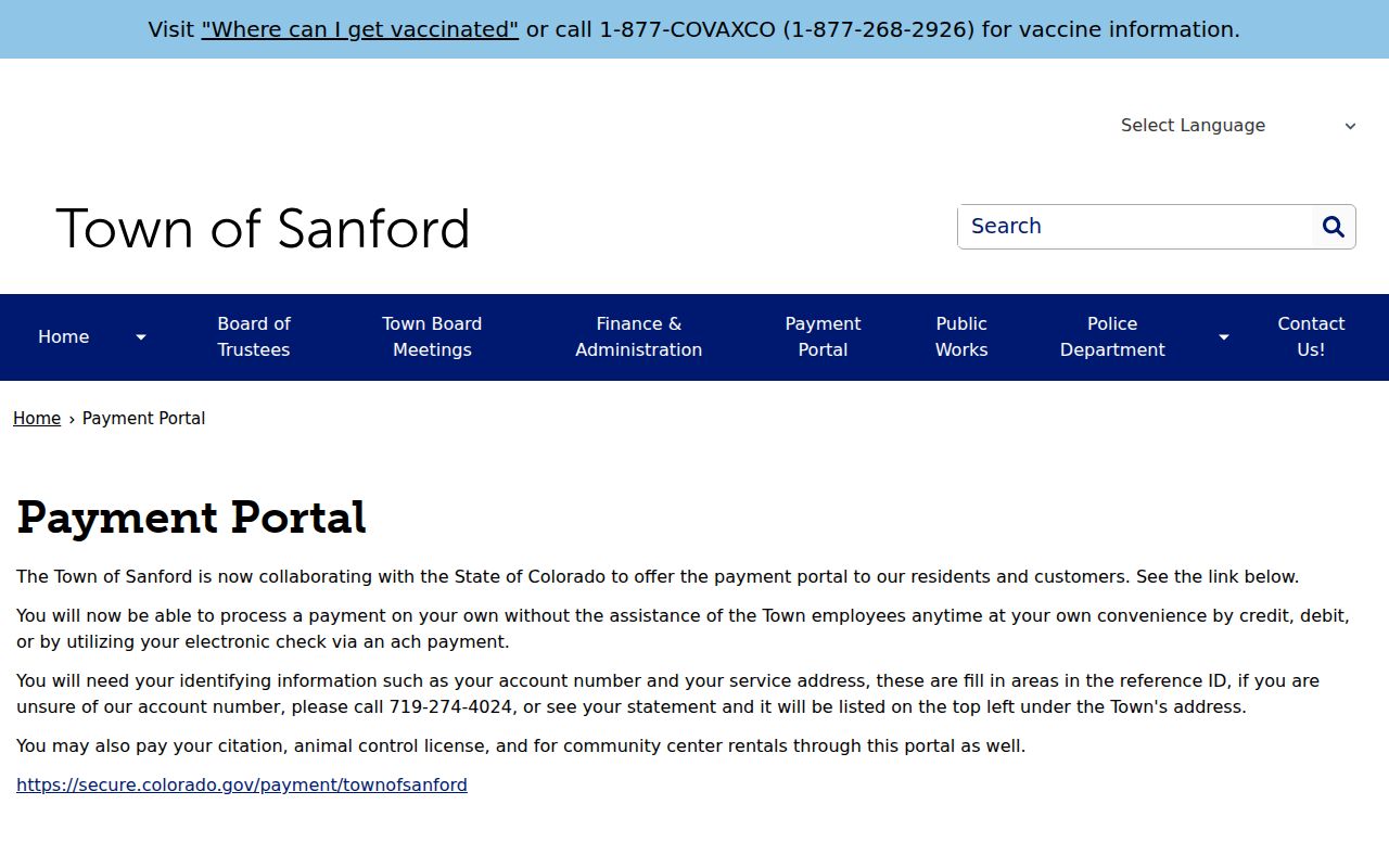 Sanford court docket town citation payment portal